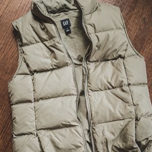 Gap Tan Puffer Vest - Men's S
